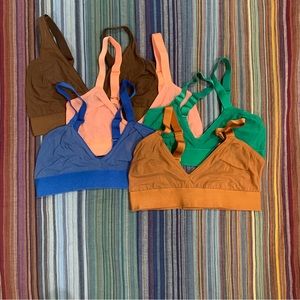 DONATED: Bundle of (5) Parade Bralettes; Sz: 1 (32-34 DD, 32 DDD/F)